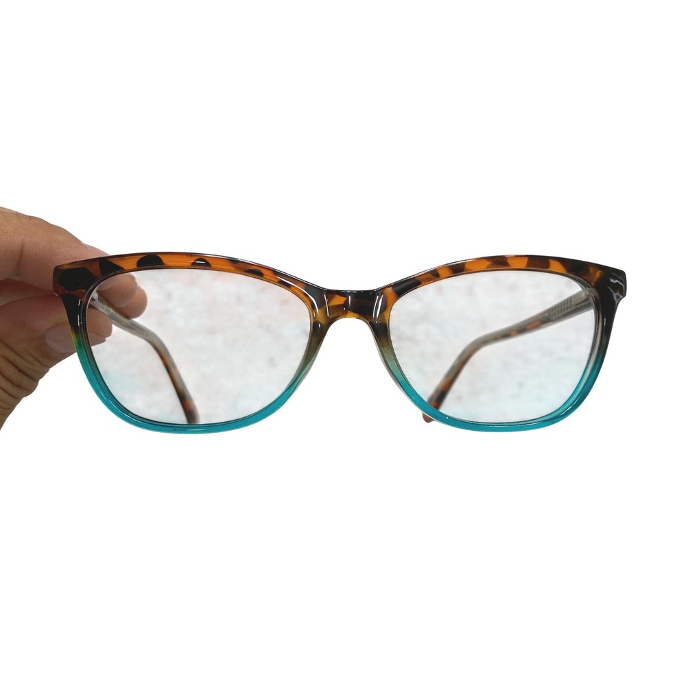 Sofia Vergara x Foster Grant Eyeglasses Aqua Tortoise Shell Ombre Cat Eye NSO 24